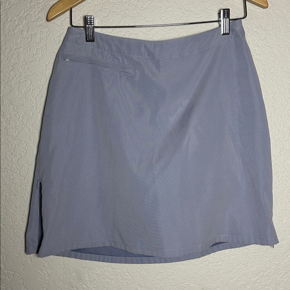 Patagonia Duway Skort Skirt Purple Gray Athleisure Travel Preppy Country Club